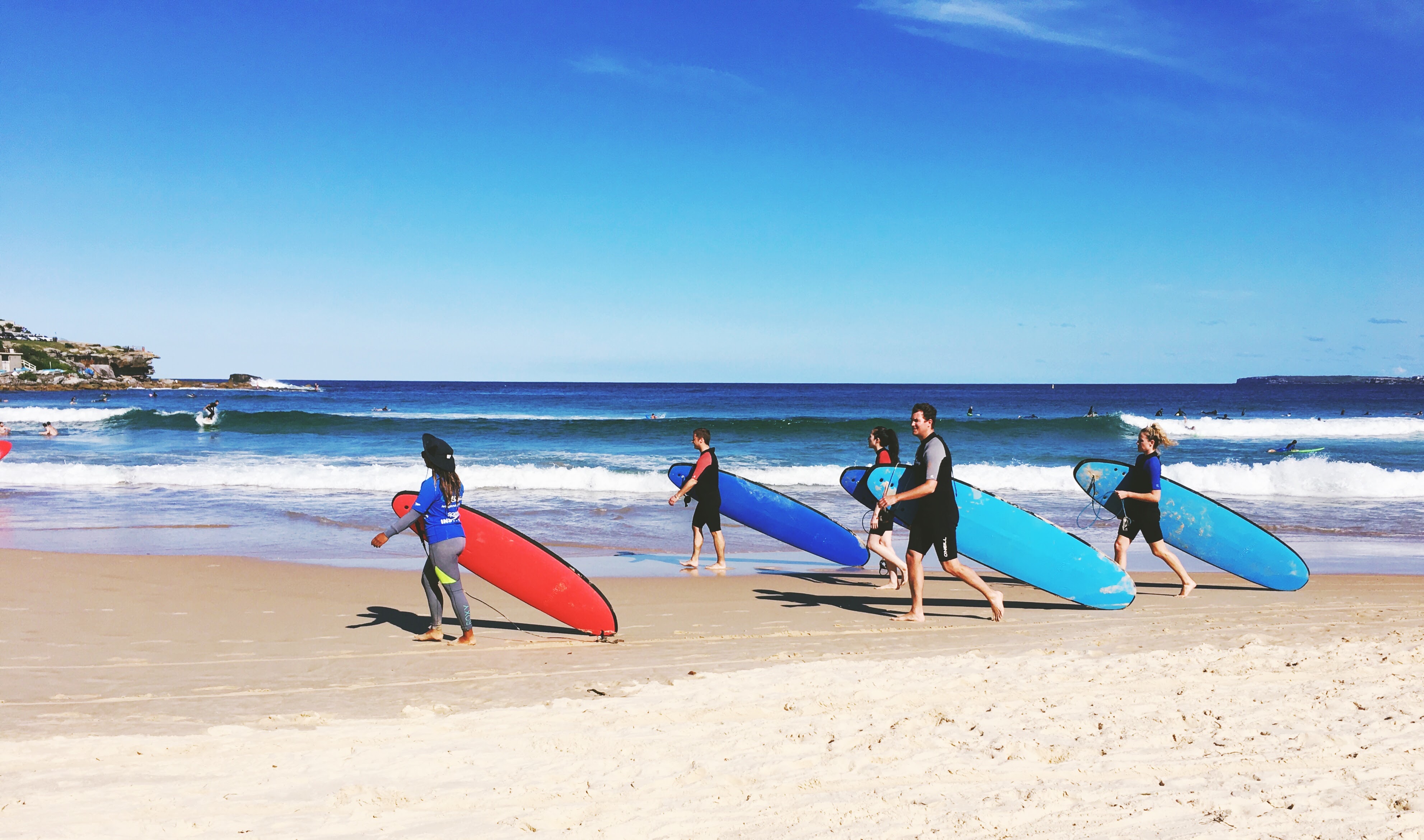 Surfing Bondi Beach